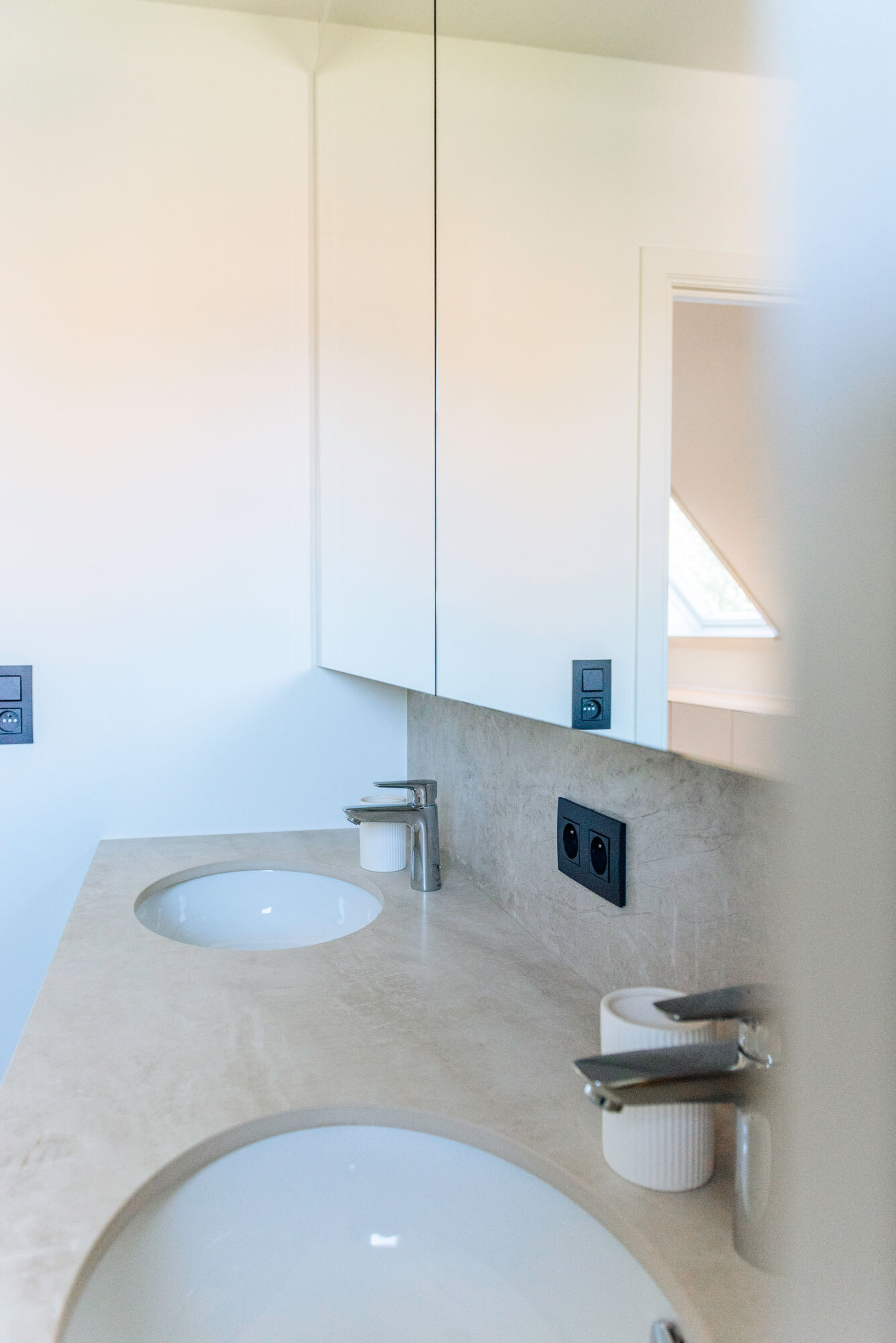 Badkamer boven lavabo